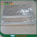 clear pvc plastic cosmetic bag with zipper